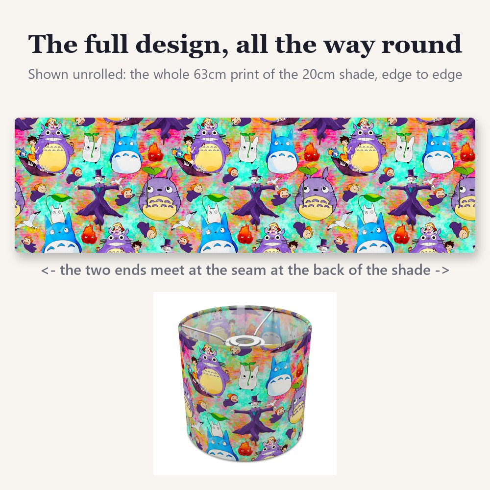 Whimsical Cartoon Fantasy lampshade