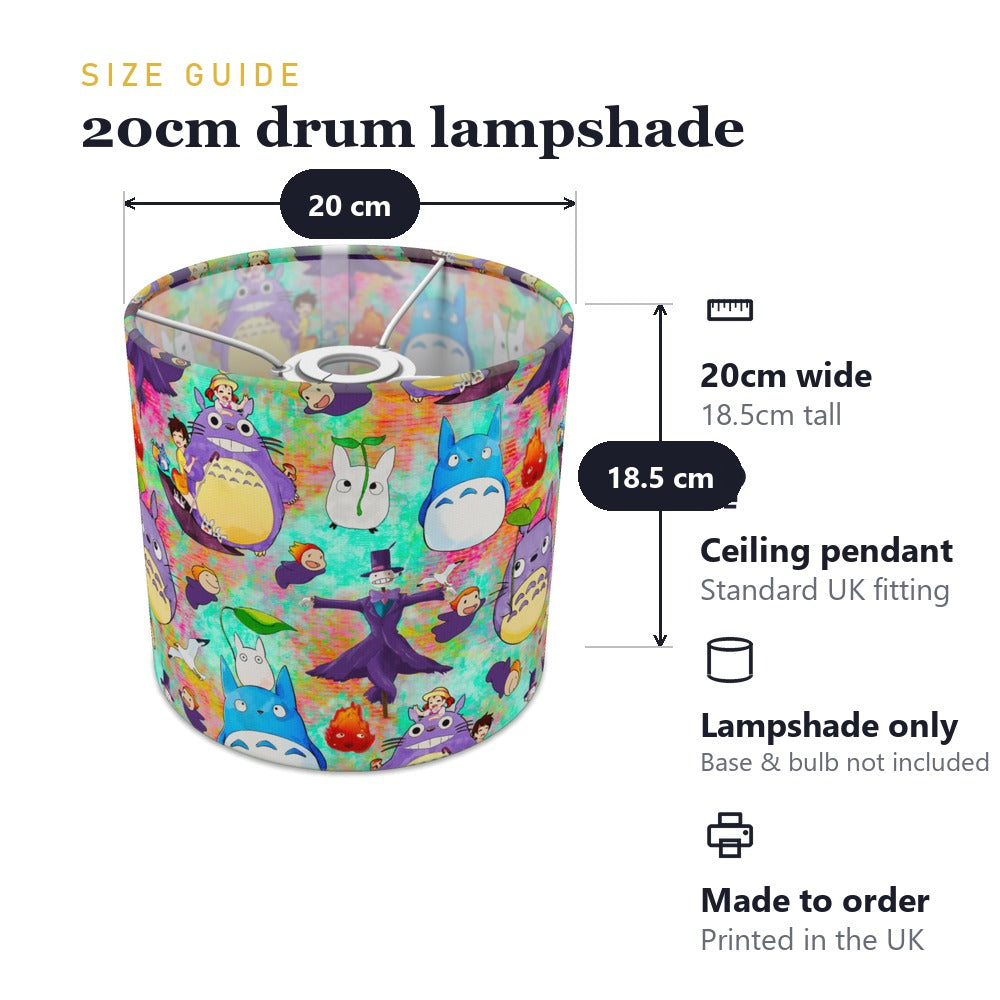 Whimsical Cartoon Fantasy lampshade