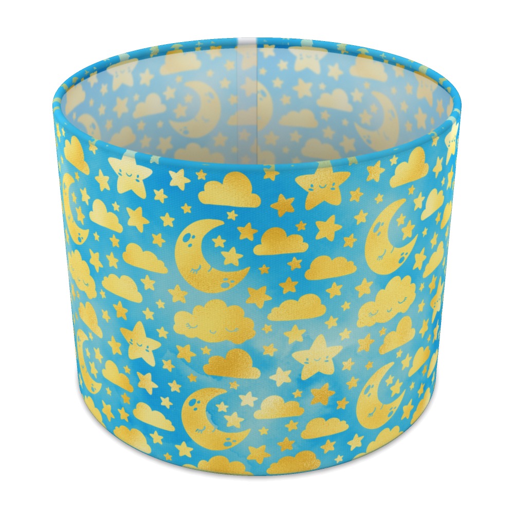 Gold Moon and Stars lampshade - 25cm Table