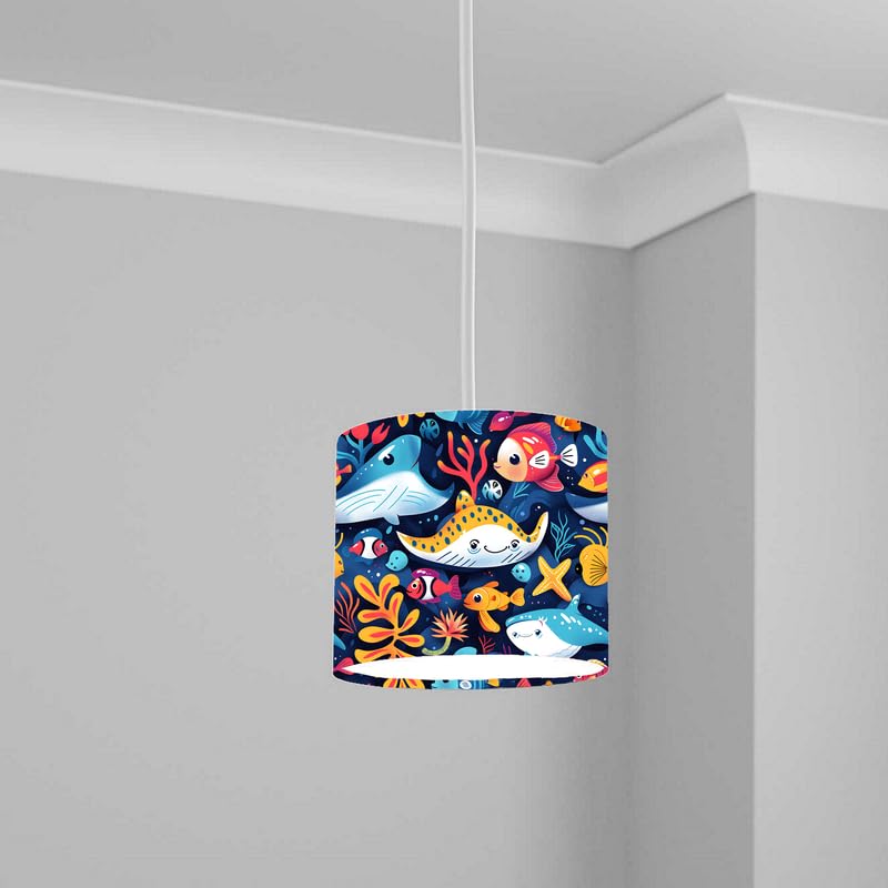 Aquatic Lampshade Kids Bedroom LightShade ver47 20CM X 18.5CM