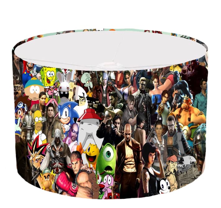 colorful character pattern Ceiling Lampshade Lightshade for Room - 20cm x 18.5cm