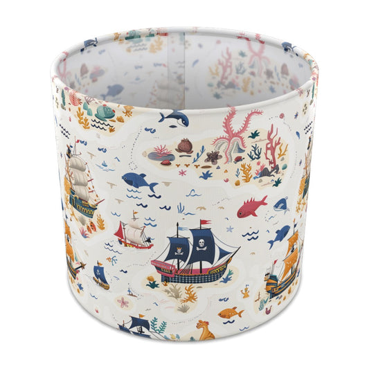 Colourful Ships and Sea Life lampshade - 20cm Table