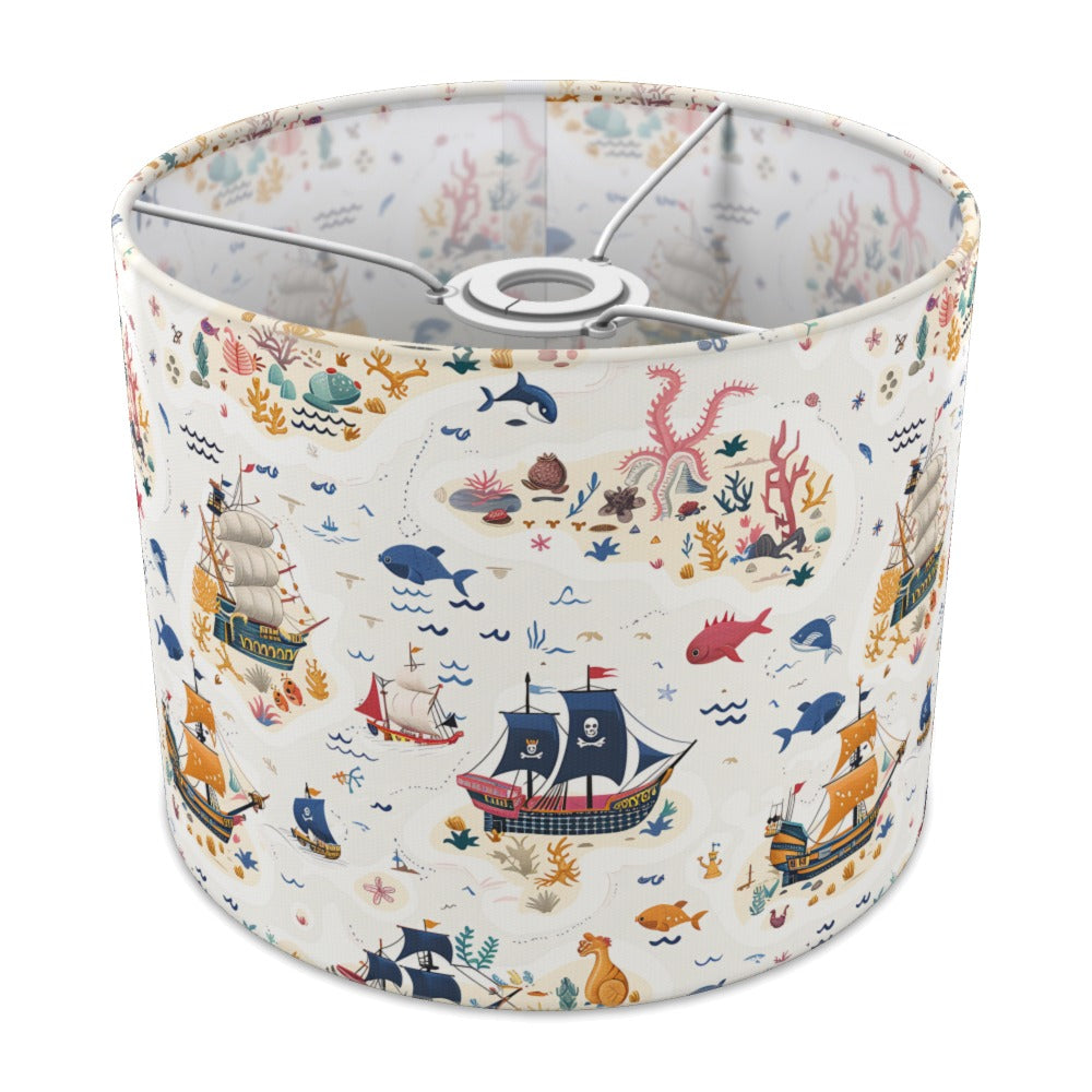 Colourful Ships and Sea Life lampshade - 25cm Ceiling