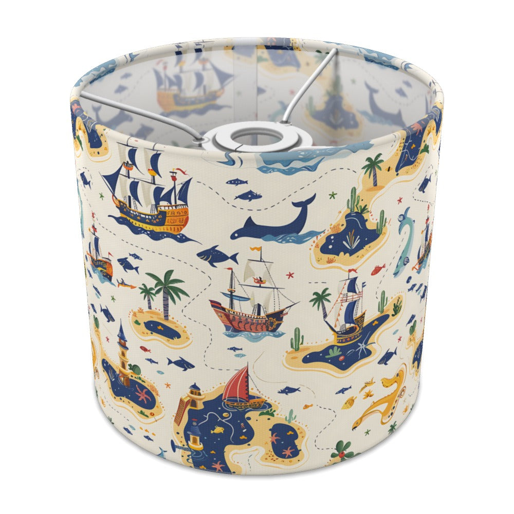Sailing Ships and Whales lampshade - 20cm Ceiling