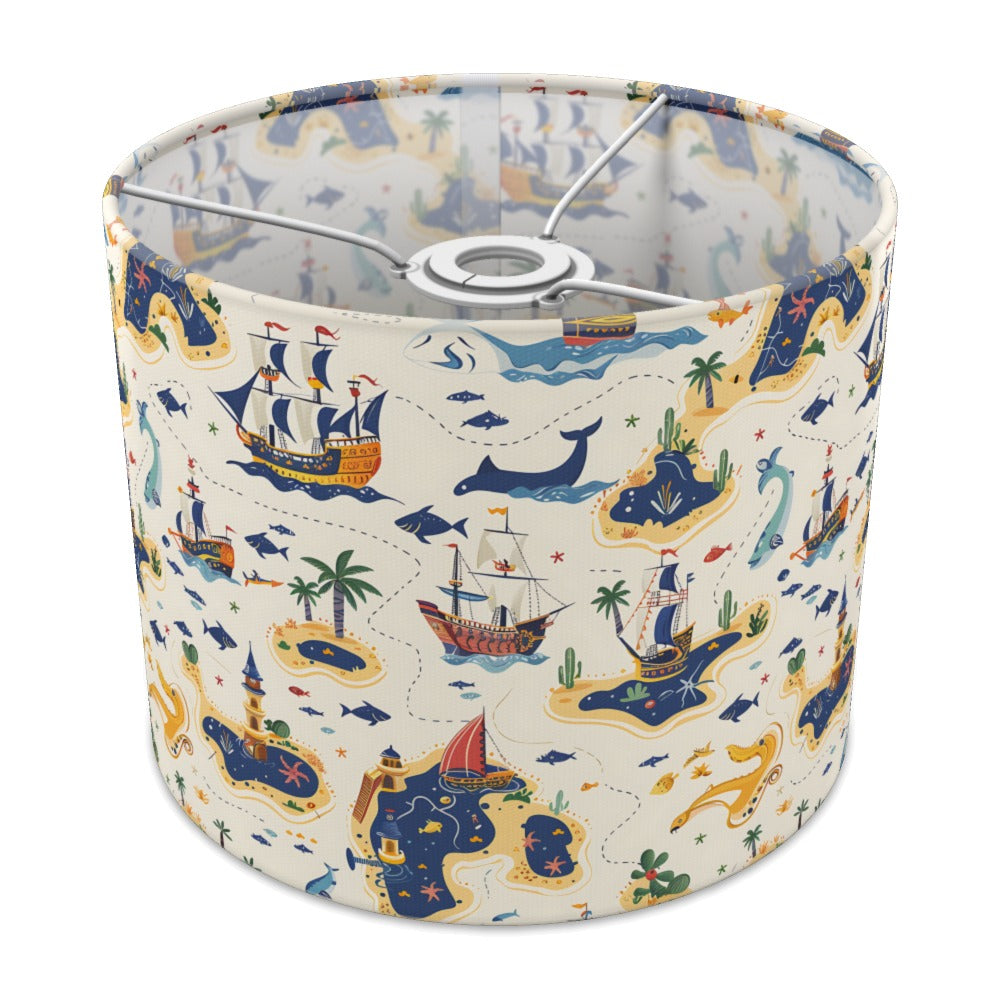 Sailing Ships and Whales lampshade - 25cm Ceiling