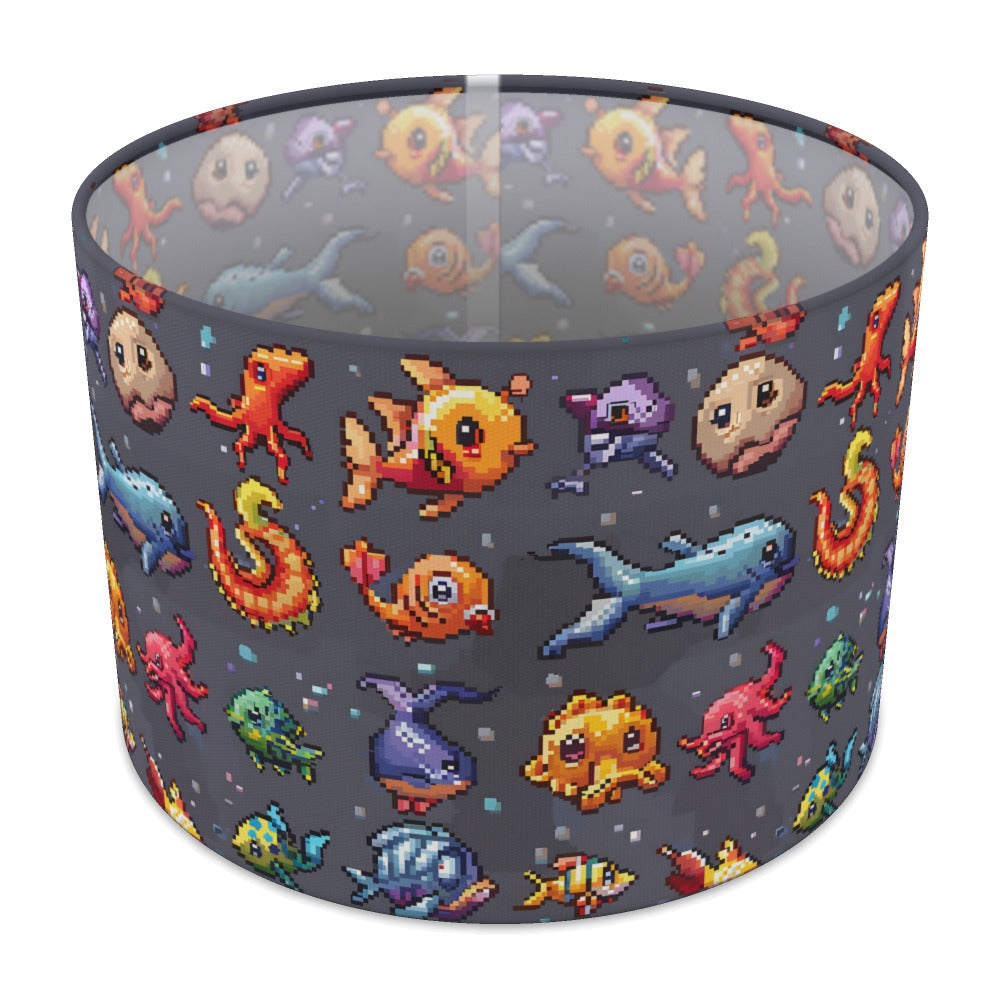 Colourful Sea Creatures lampshade - 30cm Table
