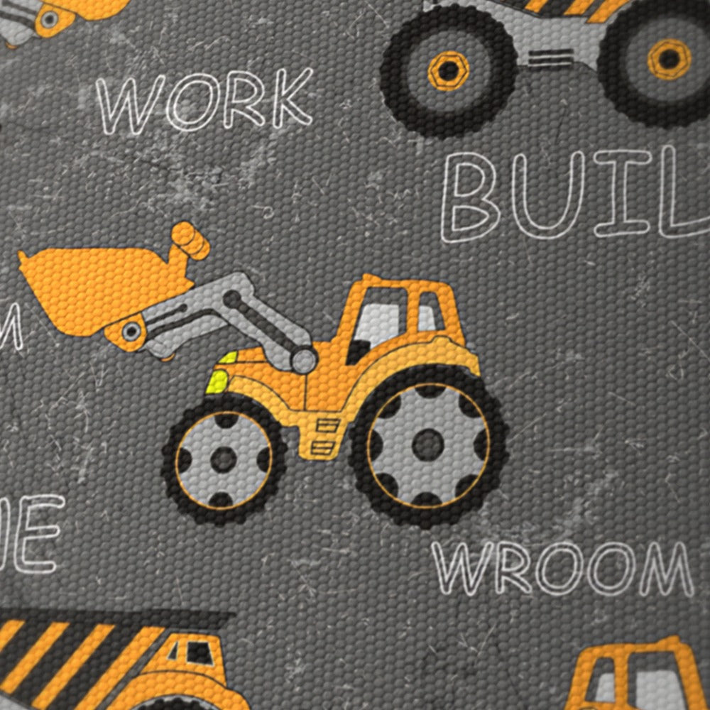 Construction Trucks Grey lampshade