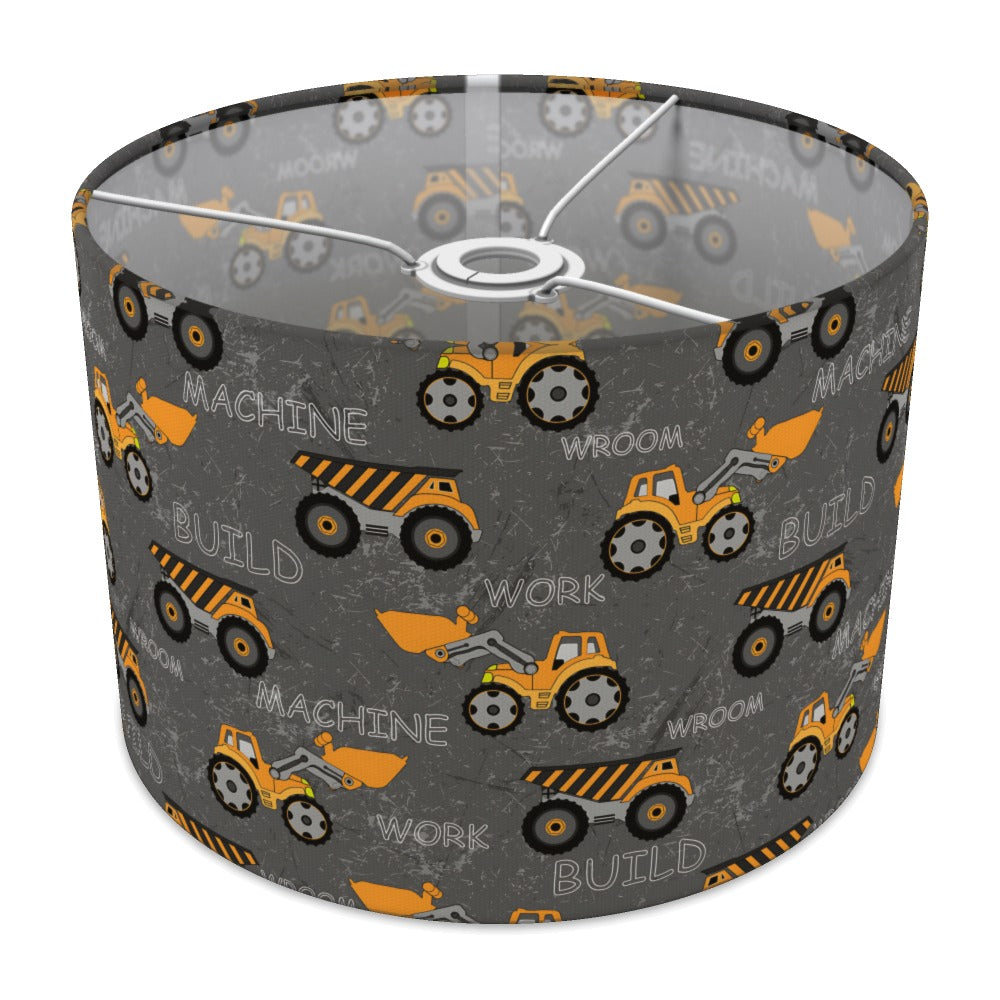 Construction Trucks Grey lampshade - 30cm Ceiling