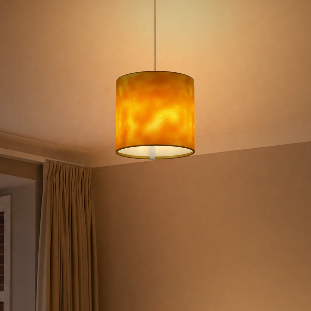 Vibrant Yellow-orange Pattern lampshade