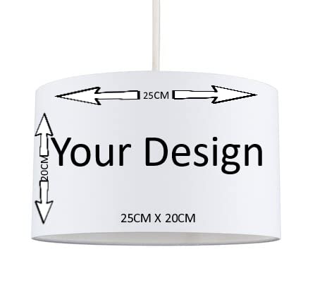 Personalized animated figure Ceiling Lampshade Lightshade for Nursery 1 2-20cm x 18.5cm