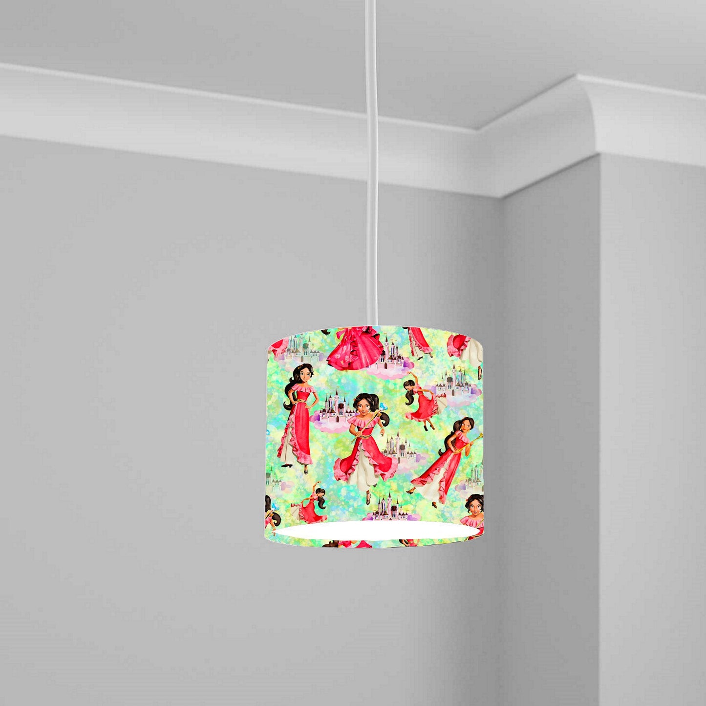 Princess Castle Theme Ceiling Lampshade Lightshade for Nursery - 20cm x 18.5cm