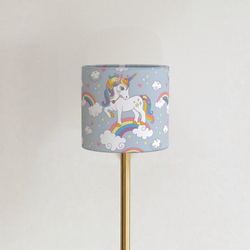 Enchanting Unicorn on Rainbow lampshade