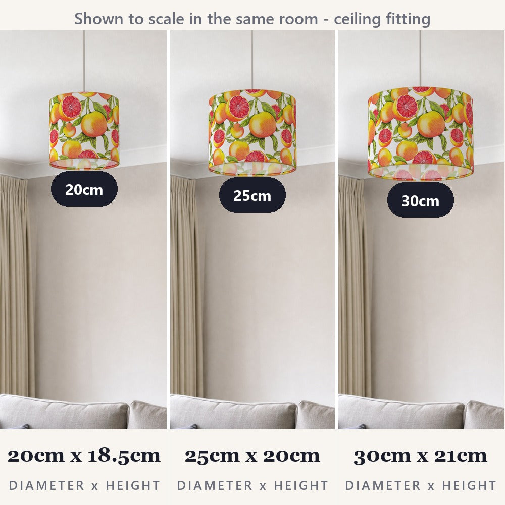 Vibrant Citrus Fruit lampshade