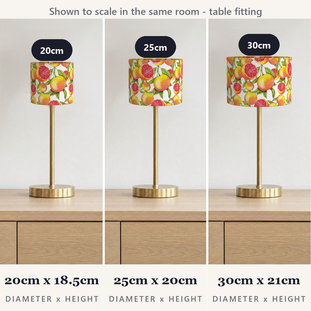 Vibrant Citrus Fruit lampshade