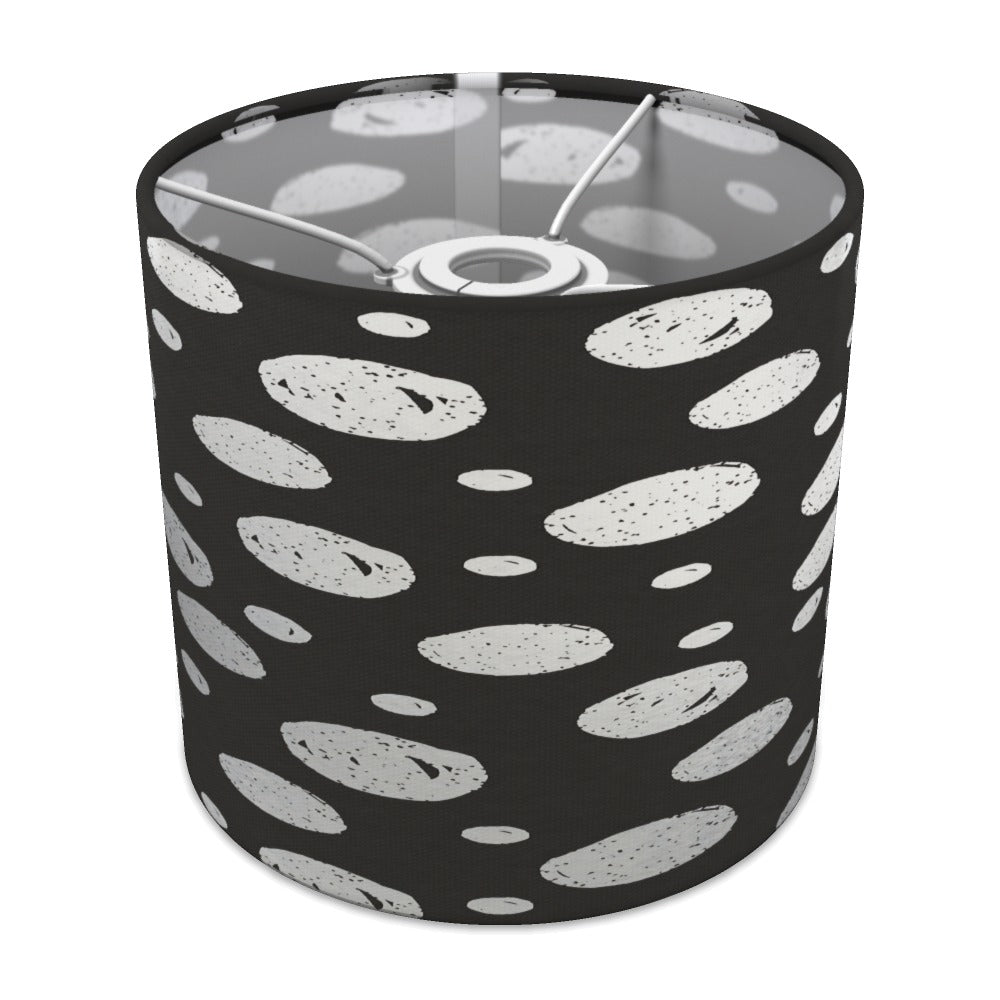 Silver Polkadot Pattern lampshade - 20cm Ceiling