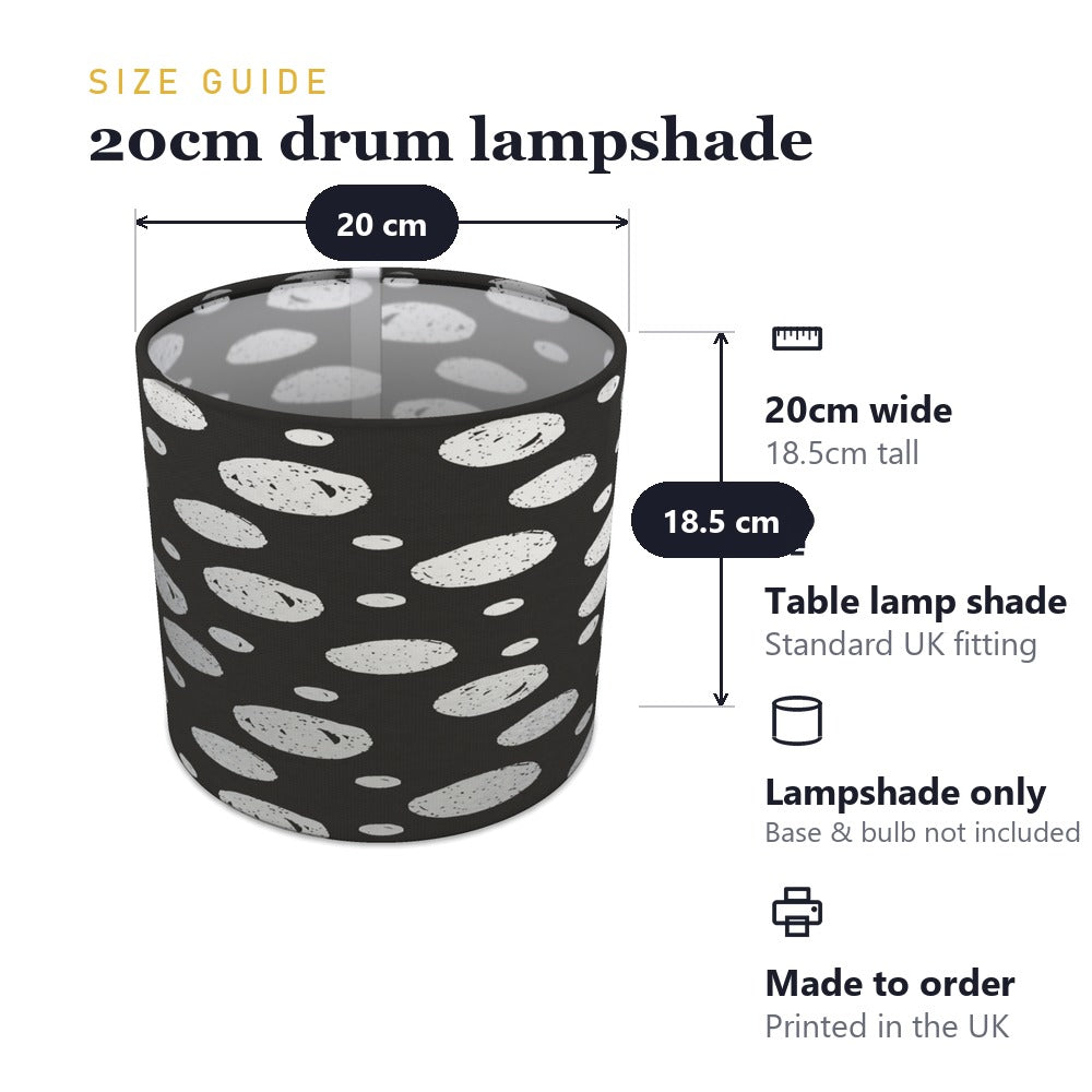 Silver Polkadot Pattern lampshade