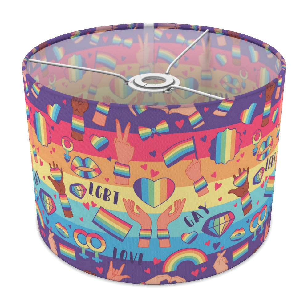 Vibrant Lgbt Rainbow Pride lampshade - 30cm Ceiling