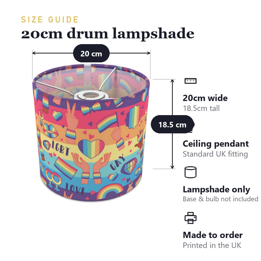 Vibrant Lgbt Rainbow Pride lampshade