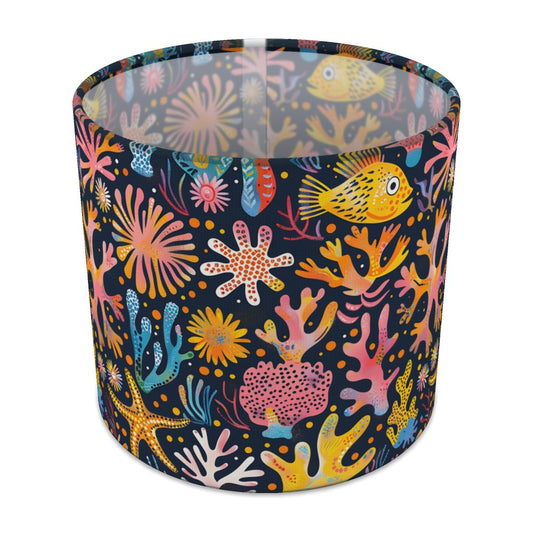Starfish Coral And Fish lampshade - 20cm Table