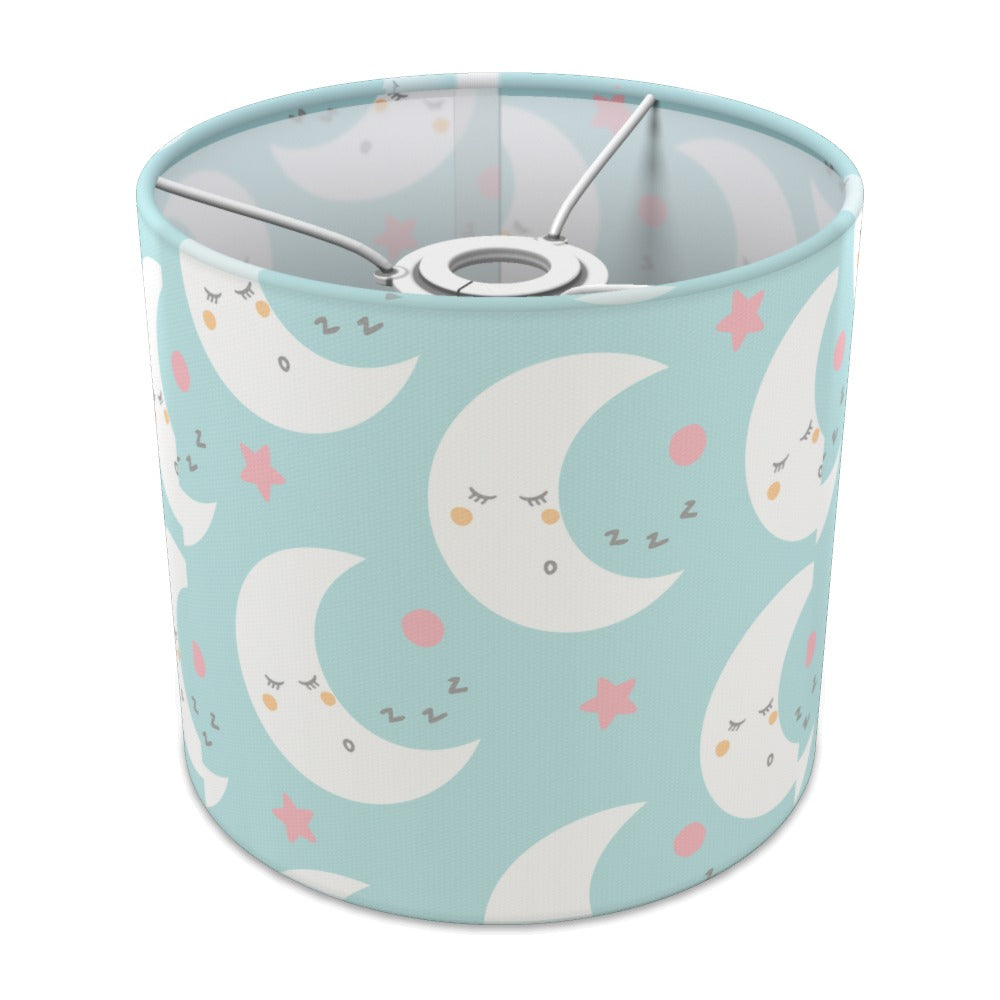 Cute Sleeping Moon and Pink Stars lampshade - 20cm Ceiling
