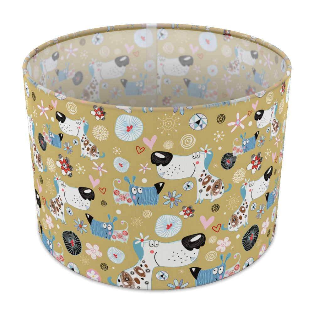 Playful Puppy Paws lampshade - 30cm Table