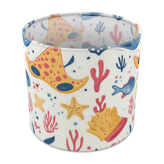 Colourful Starfish and Coral lampshade - 20cm Table