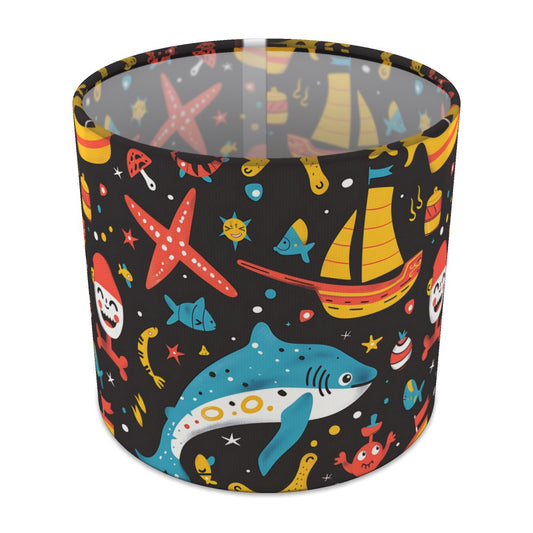 Bright Shark and Starfish lampshade - 20cm Table