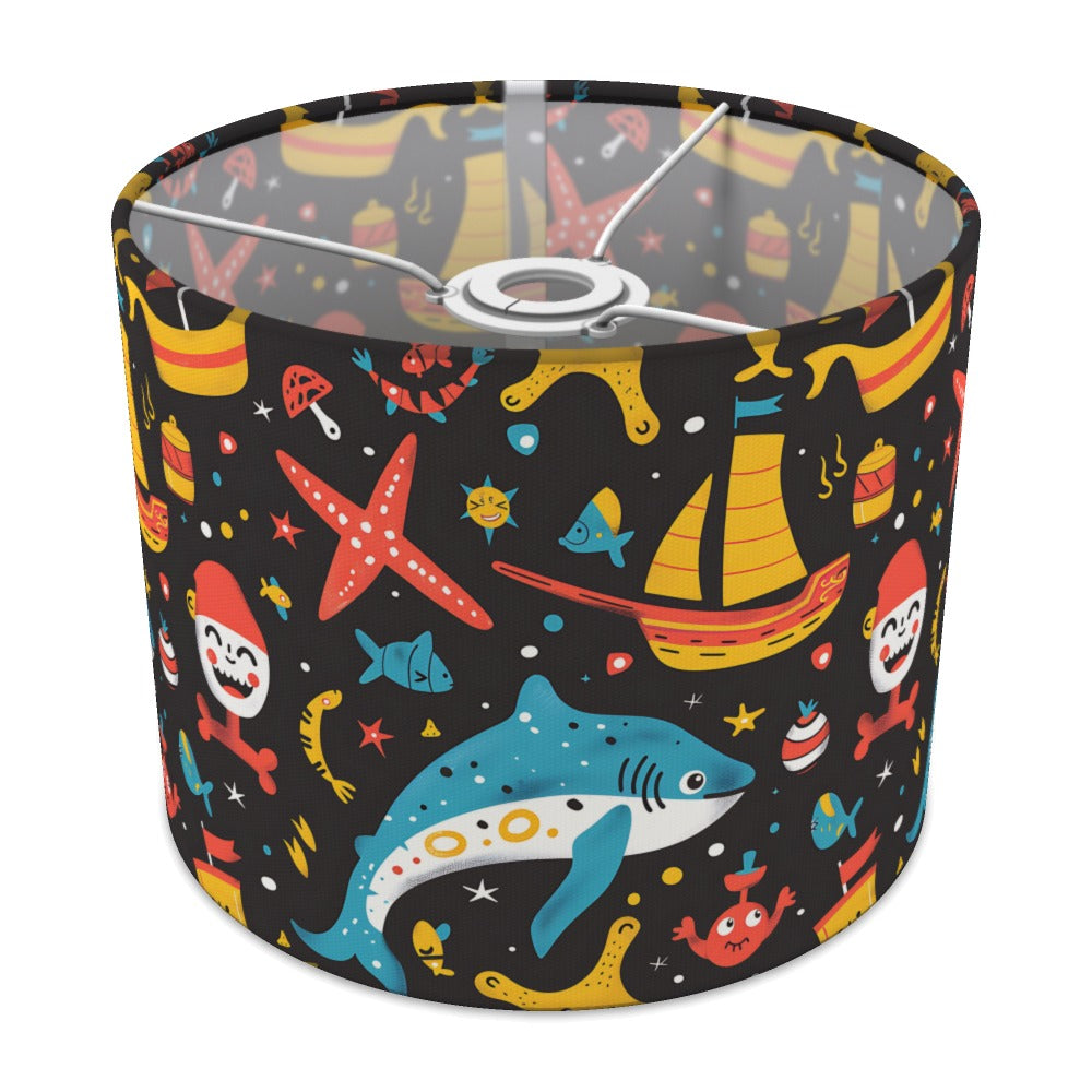 Bright Shark and Starfish lampshade - 25cm Ceiling
