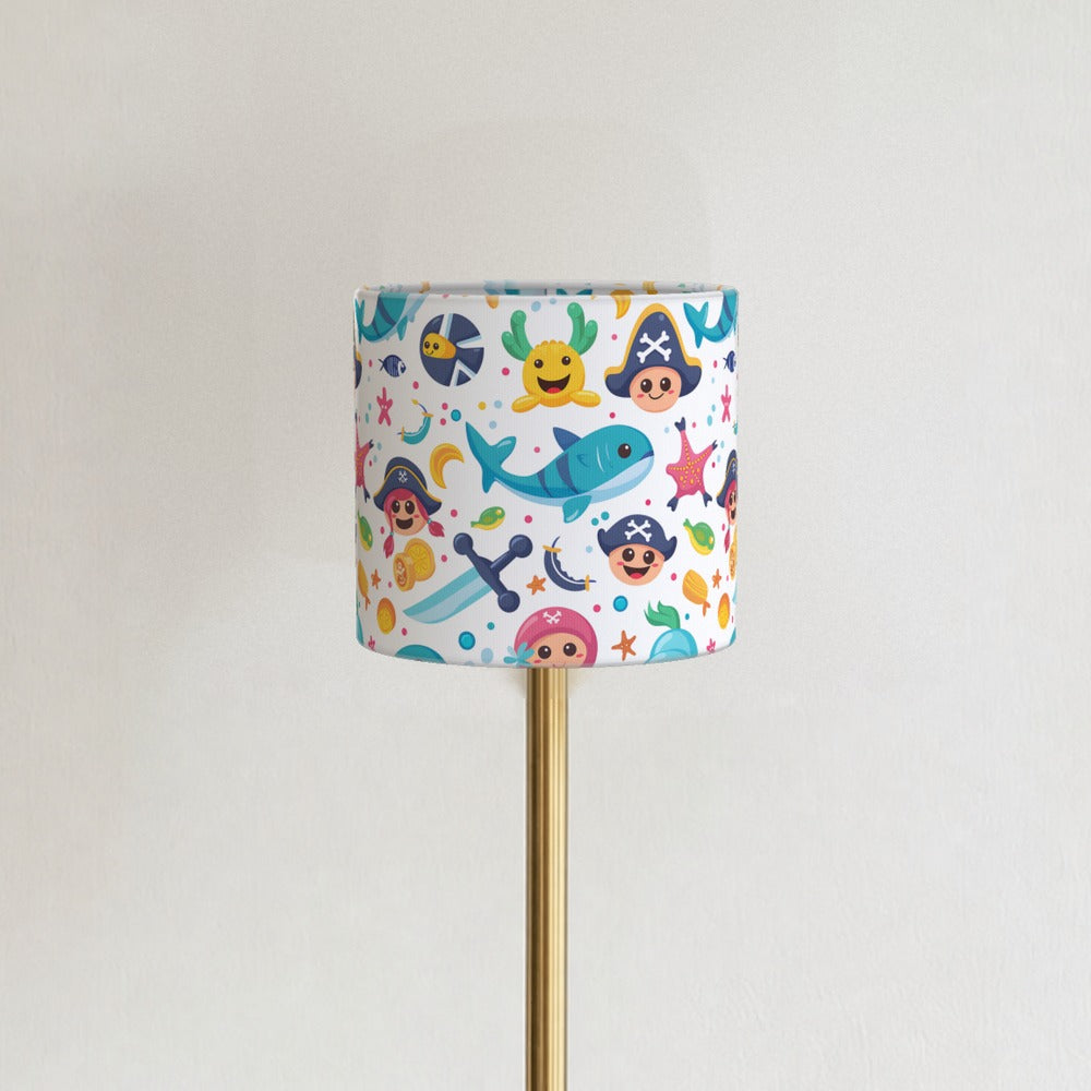 Pirate Characters and Fish lampshade