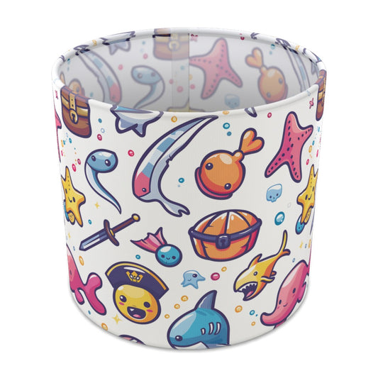 Pirate Shark Treasure lampshade - 20cm Table
