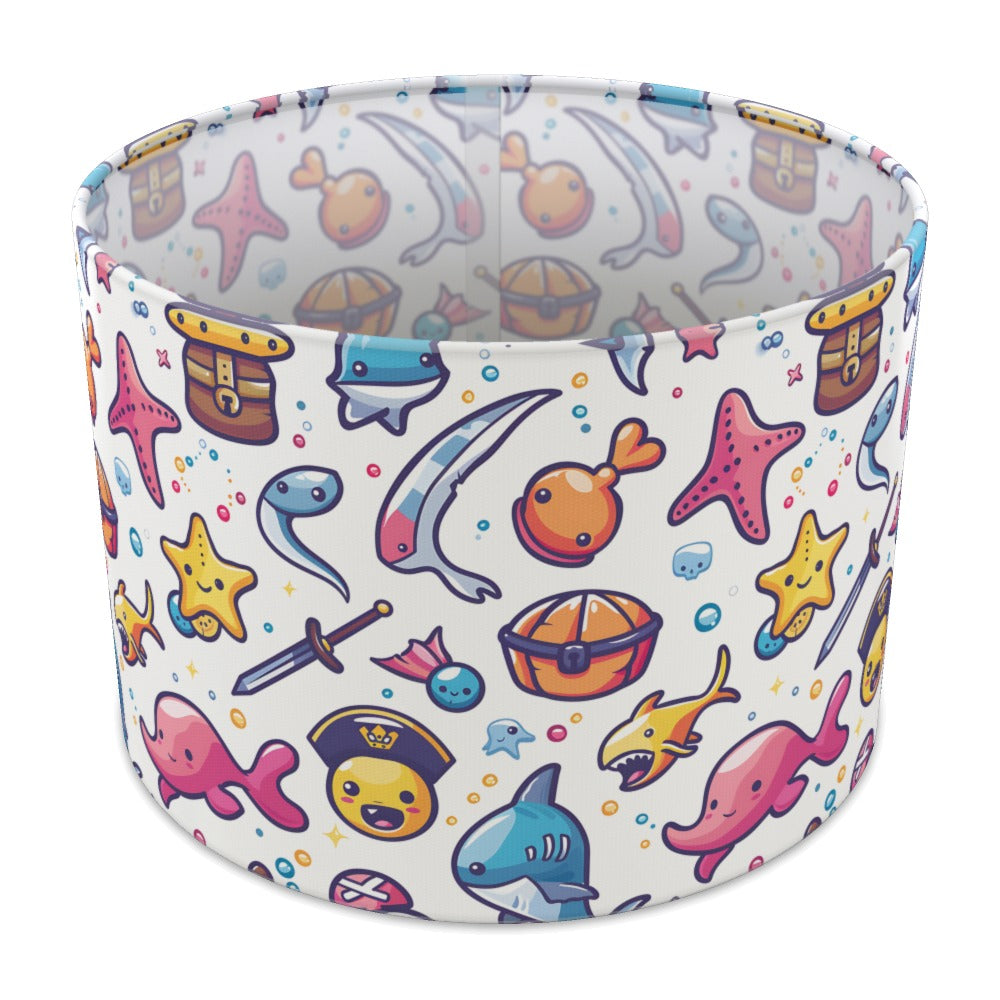 Pirate Shark Treasure lampshade - 30cm Table