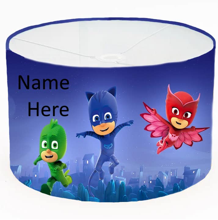 Personalized Superhero Cartoon Ceiling Lampshade Lightshade for Nursery - 20cm x 18.5cm - main photo