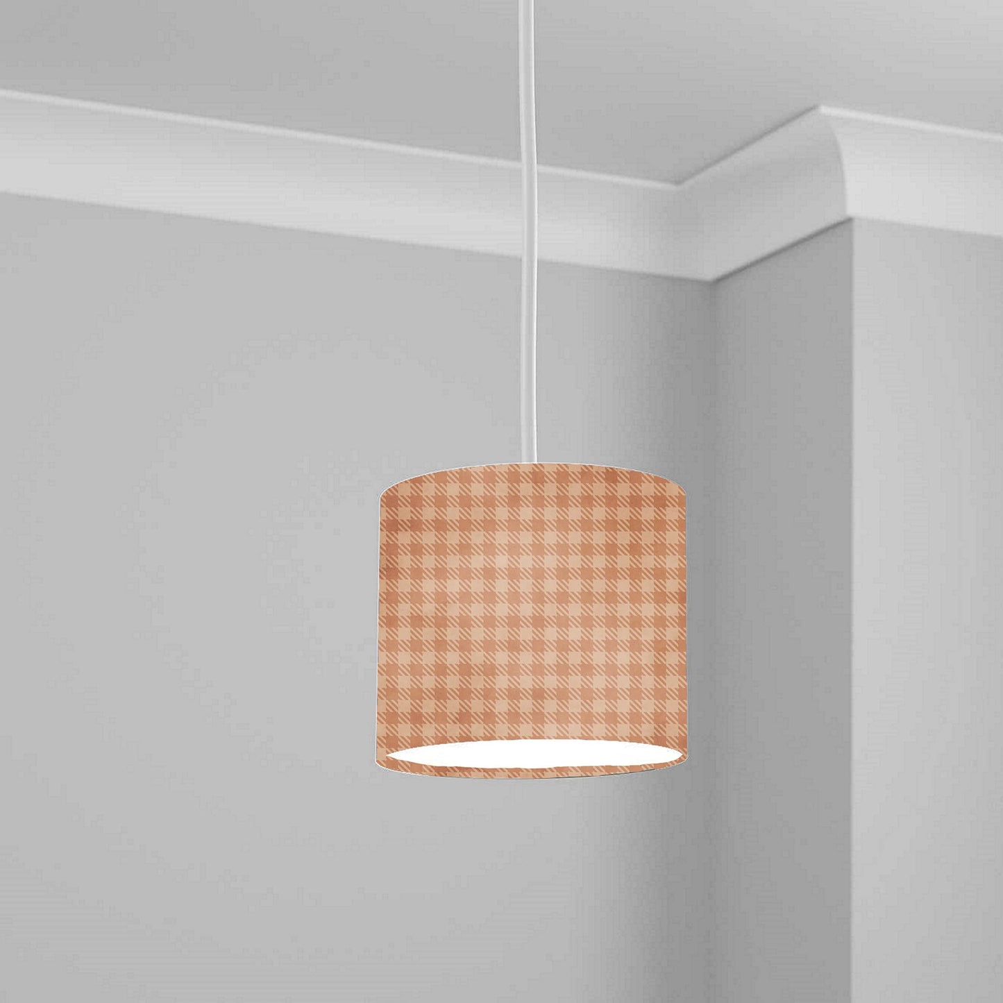 Warm Houndstooth Pattern Ceiling Lampshade Lightshade for Room - 20cm x 18.5cm