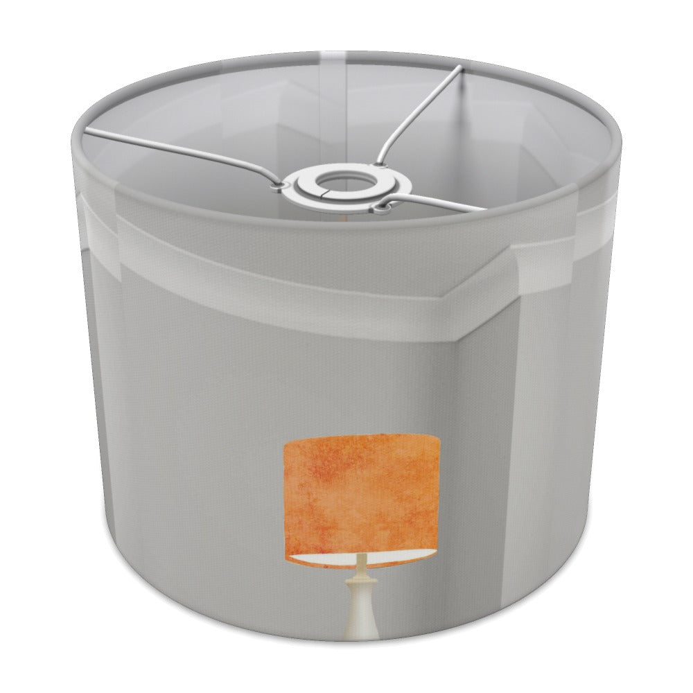 Rustic Orange Textured Pattern lampshade - 25cm Ceiling