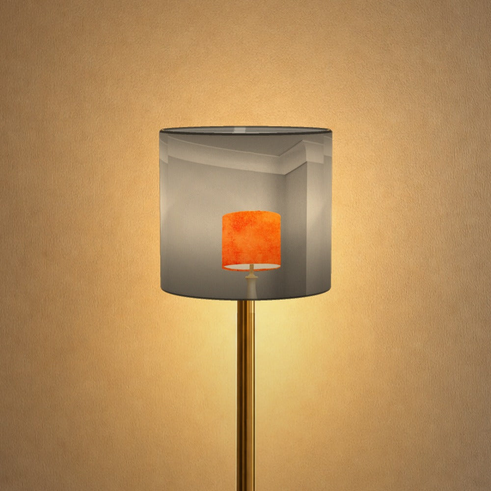 Rustic Orange Textured Pattern lampshade