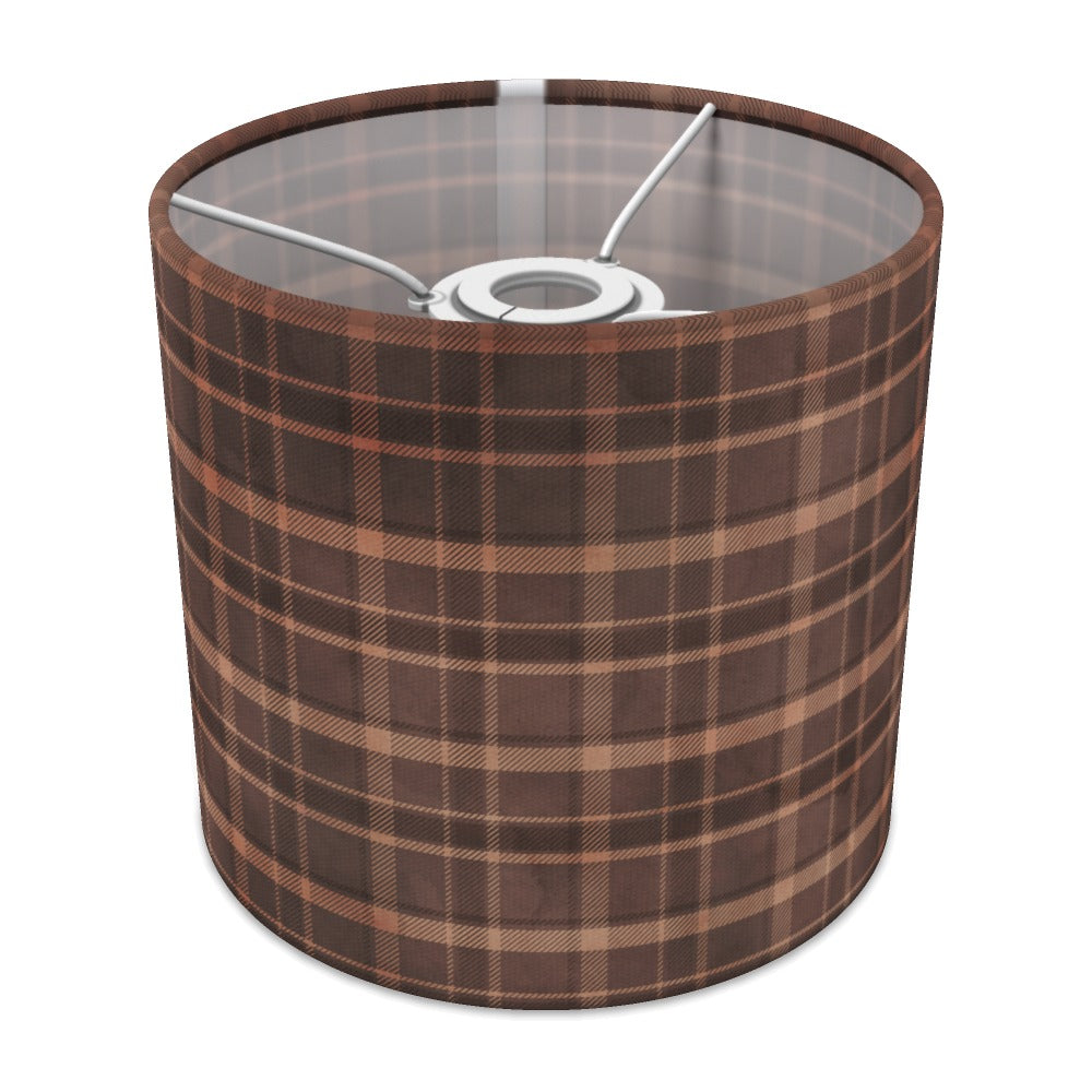 Brown Plaid Pattern lampshade - 20cm Ceiling