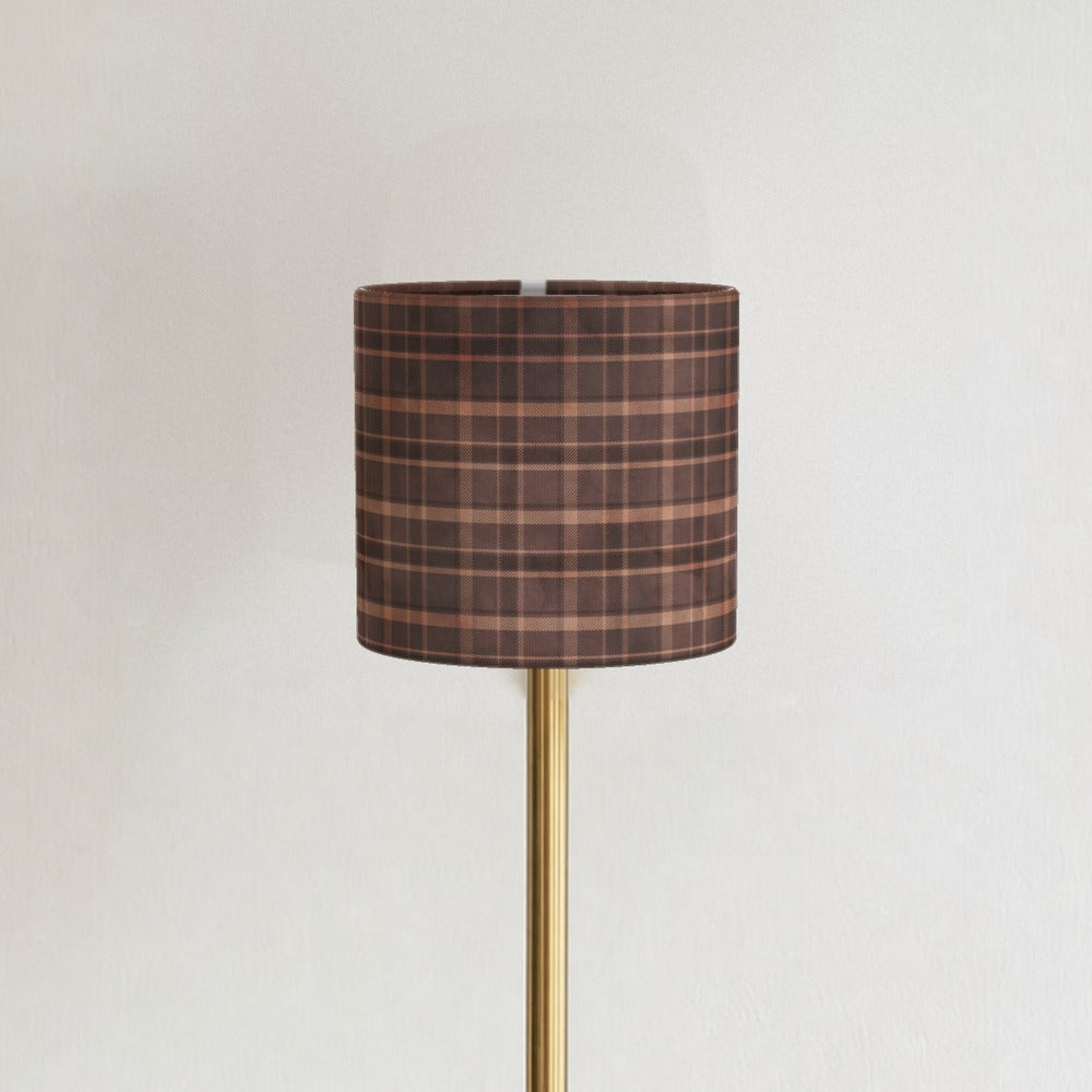 Brown Plaid Pattern lampshade