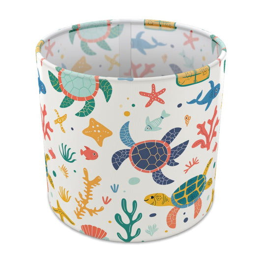 Turtle Starfish Treasure Chest lampshade - 20cm Table