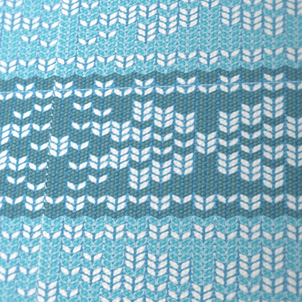 Blue Nordic Knit Pattern lampshade
