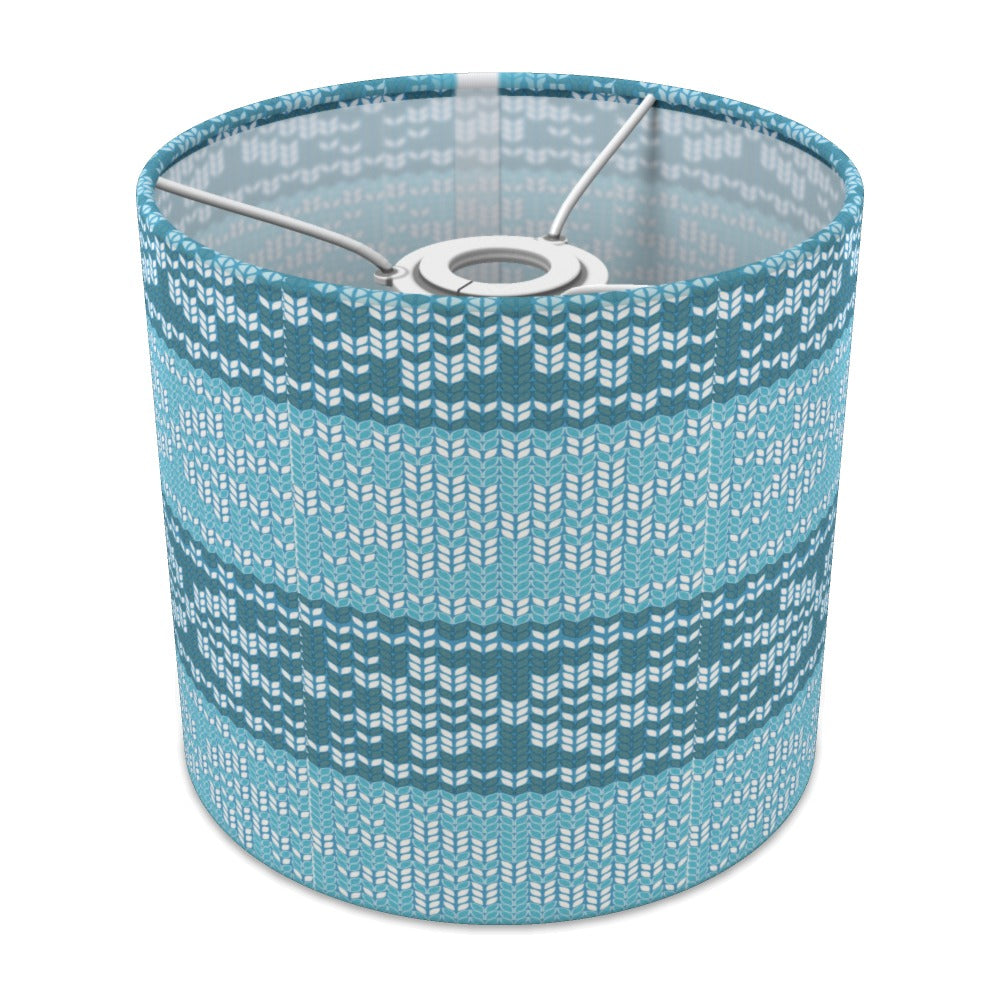 Blue Nordic Knit Pattern lampshade - 20cm Ceiling
