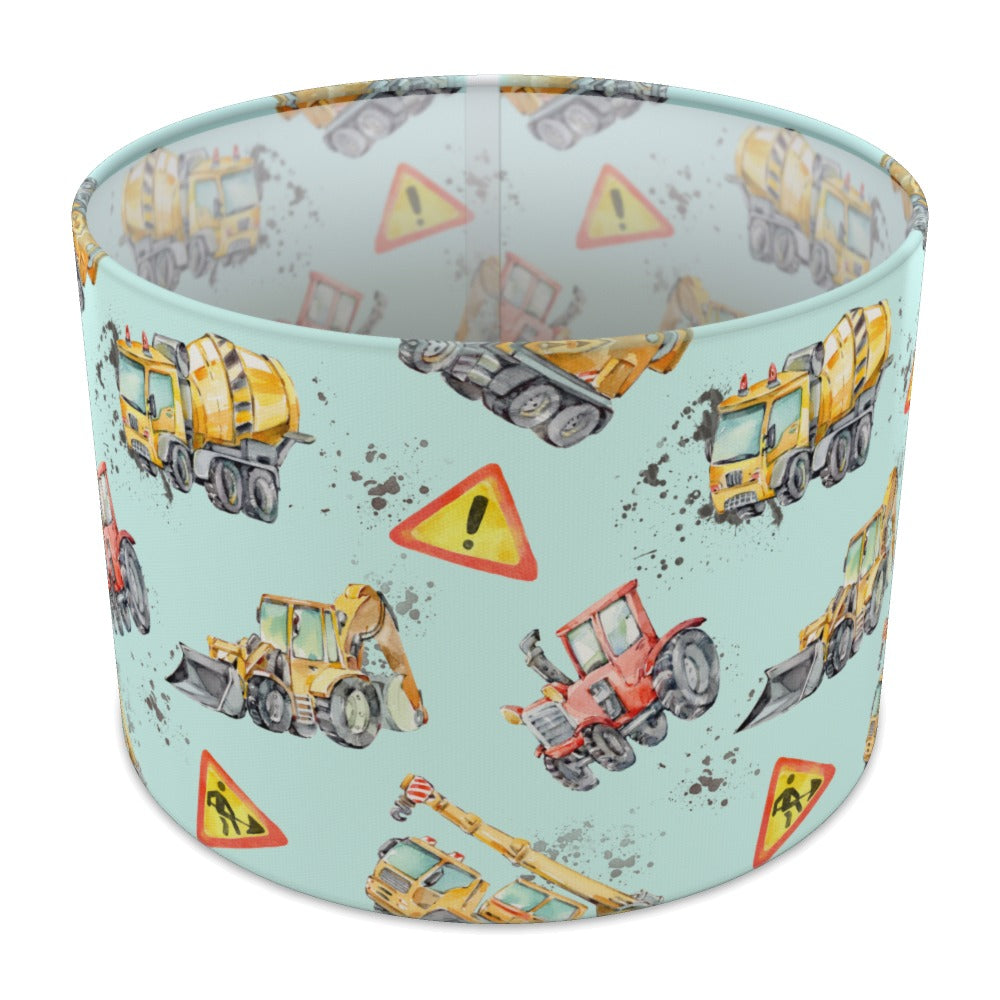 Multicolored Construction Vehicles lampshade - 30cm Table