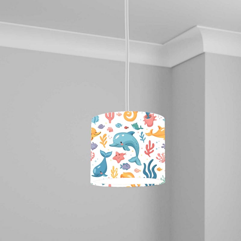 Aquatic Lampshade Kids Bedroom LightShade ver54 20CM X 18.5CM