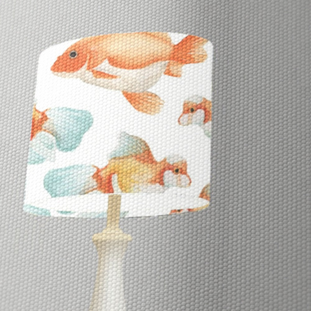 Orange Goldfish Pattern lampshade