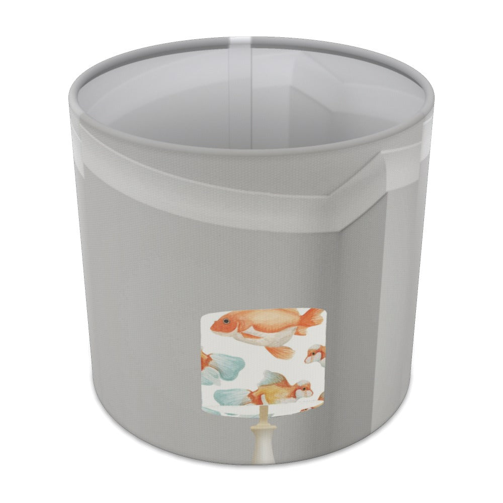 Orange Goldfish Pattern lampshade - 20cm Table