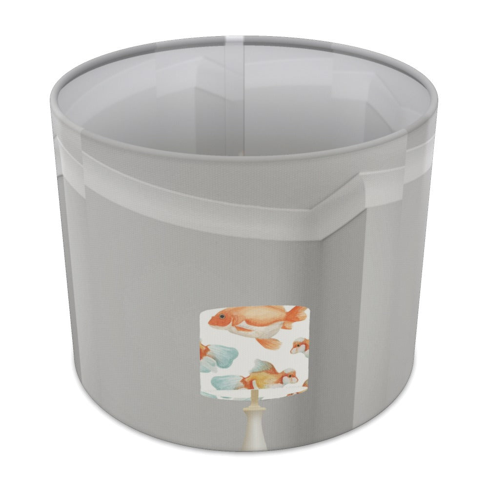 Orange Goldfish Pattern lampshade - 25cm Table