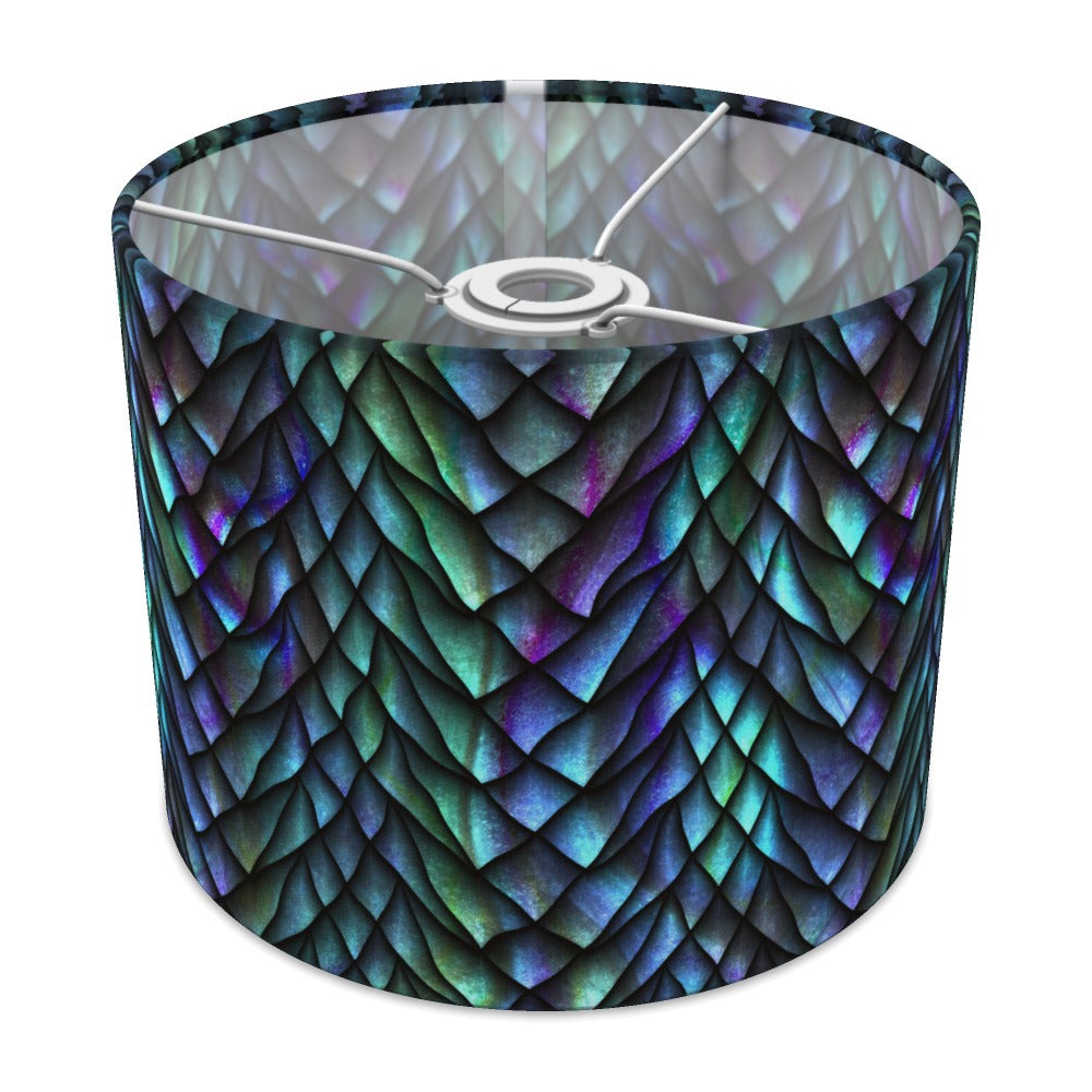 Iridescent Dragon Scale Pattern lampshade - 25cm Ceiling