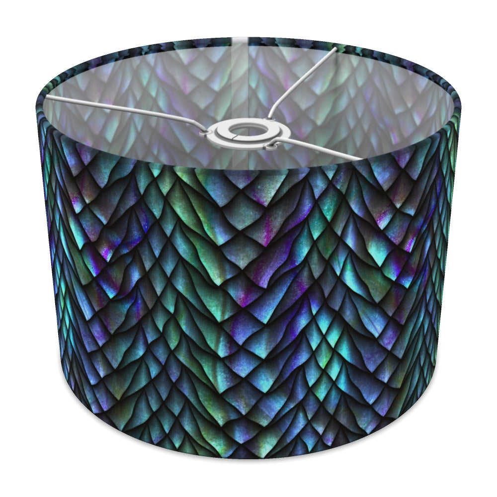 Iridescent Dragon Scale Pattern lampshade - 30cm Ceiling