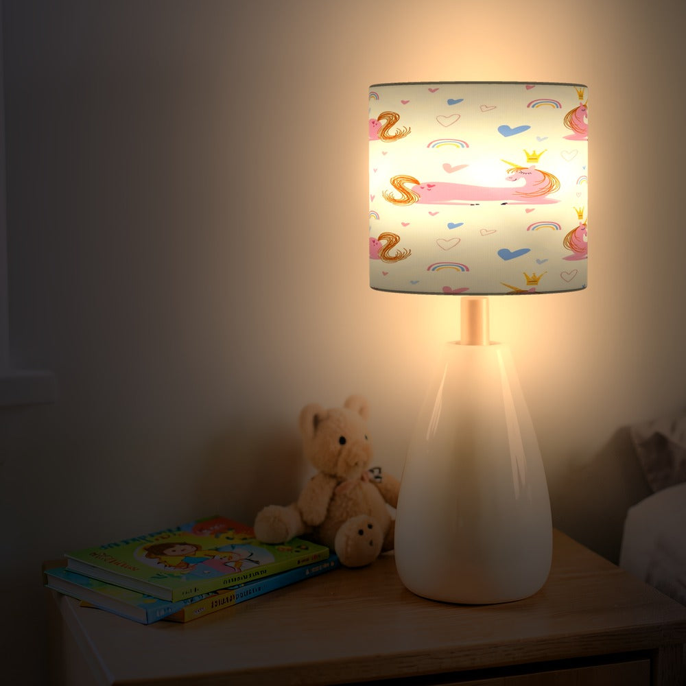 Pastel Unicorn and Stars lampshade