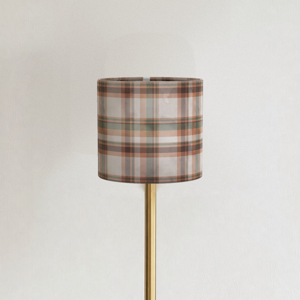 Green Brown Plaid Pattern lampshade