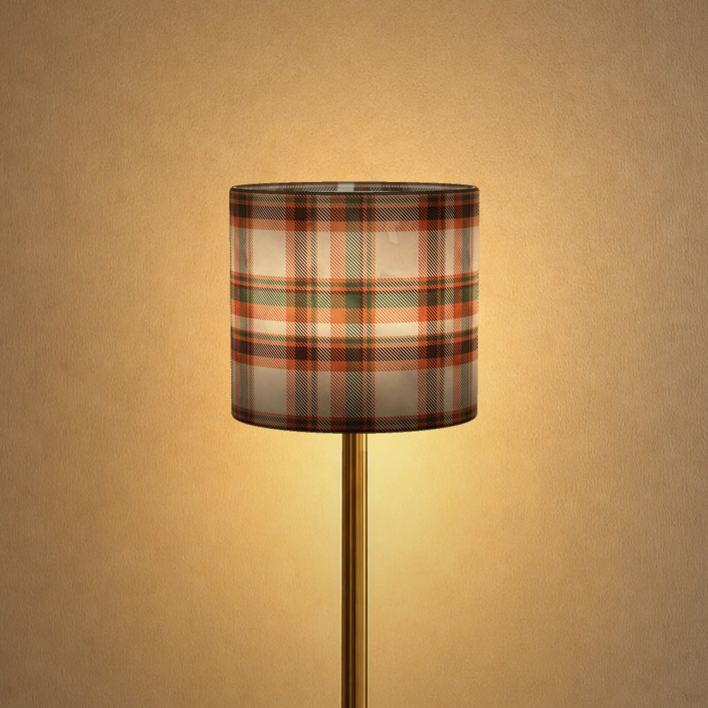 Green Brown Plaid Pattern lampshade